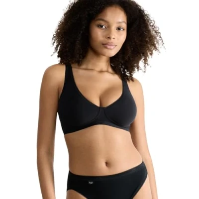 Image de Sloggi Basic SOFT BRA Soutiengorge triangle, Femme, Taille: 85D, Black