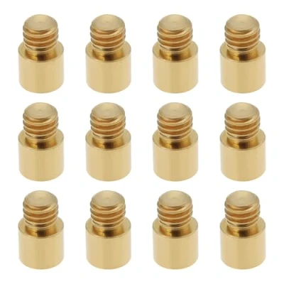Image de OTOTEC 12 Pièces Poids de Fléchettes 9x5x5.8mm 1 Gramme en Laiton Ajouter Un Ajusteur d&#039;accentuateur pour avec Accessoires Filetage 2BA (Or)