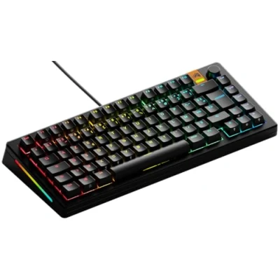 Image de Glorious Gaming GMMK 3 : Clavier réactif, Effet Hall, taux de Polling 8K, switches MX et magnétiques (Hot Swap), 75%, Joints modulaires, Capuchons doubleshot PBT, française AZERTY Noir