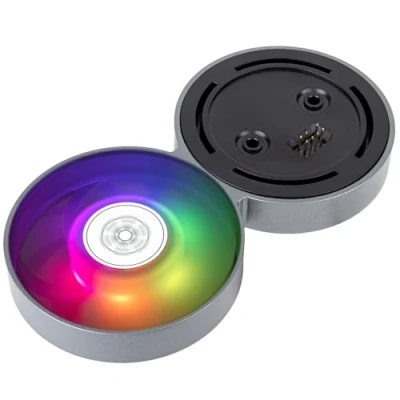 Image de SilverStone Technology IMF70 ARGB, Kit de mise à niveau ventilateur propriétaire 70 mm pour les refroidisseurs liquides tout en un la série IceMyst, SST ARGB