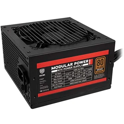 Image de Kolink Modular Power 80 Plus Bronze Alimentation 500W PC Modulaire Câbles Détachables Silencieuse Supply Haute Performance Carte Graphique