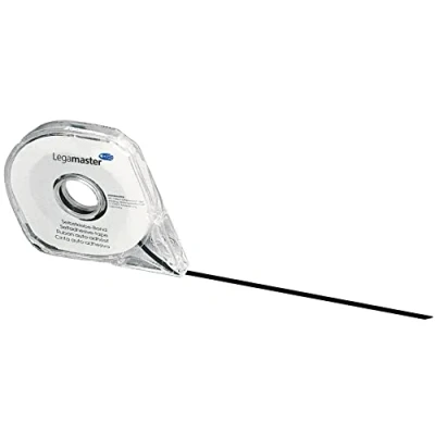 Image de Bande de séparation LEGAMASTER Noir 2,5 mm x 16 m Finition mate Multi usages