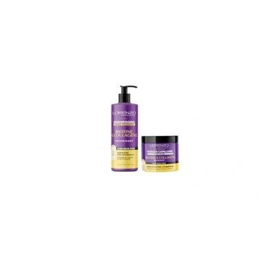 Image de Lorenzo PACK SOIN Shampoing et Masque à la Biotine &amp; Collagène 2x500 ml