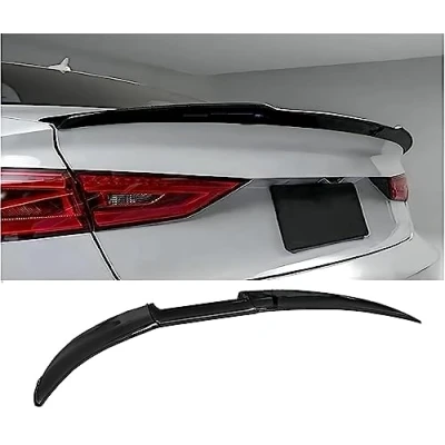 Image de Aileron Arrière Voiture pour Audi A4 Sedan B8 B7 B6 B5 8D 8E2 8EC 8K, Becquet Lame de Coffre Accessoire Tuning,Bright Black