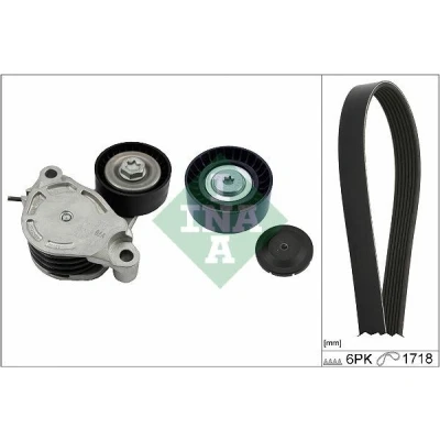 Image de INA 529 0516 10 Jeu de courroies trapézoïdales à nervures Contrôler et changer roue libre alternateur si nécessaire BMW: 2 Active Tourer