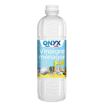 Image de Onyx Vinaigre ménager Parfum Citron Nettoyant, Détartrant Multi Surfaces et Usages Nettoie Fait Briller Ecocert 100% d&#039;Ingrédients d&#039;origine Naturelle Fabrication Française 1L