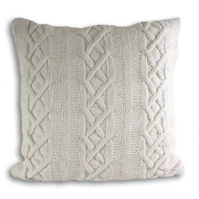 Image de Paoletti Aran C/Case 55X55 Cream, Coton, Sahne, 55x55cm