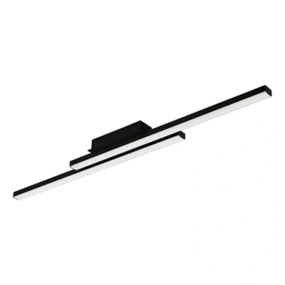 Image de Eglo connect.z Panneau LED connecté Fraioli Z, plafonnier ZigBee, lampe de plafond contrôlable par appli et commande vocale, blanc chaud froid, RGB, dimmable, alu noir