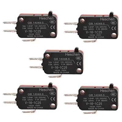 Image de Heschen V 16 1C25 Lot de 5 micro interrupteurs SPDT A 250 AC
