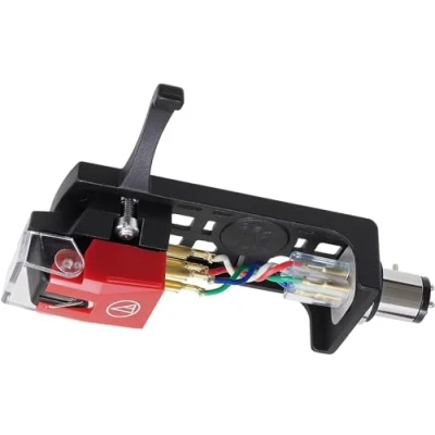 Image de Audio Technica VM540ML/H Dual Moving Magnet Phono Cartridge/Headshell Combo Kit (Black/Red)