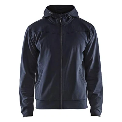 Image de Blaklader 33632526 SWEATSHIRT AVEC FERMETURE ÉCLAIR COMPLÈTE, Marine noire/Noir, taille M