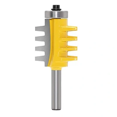 Image de Gasea 8mm Tige Languette et Rainure Foret de Routeur Bit Colle Joint Doigt Réversible Rail Outil Bricolage Pour le Fraisage du Bois Lame:3.2x7.96mm