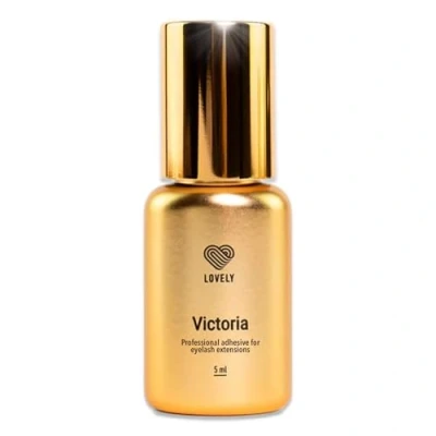 Image de LOVELY colle pour cils VICTORIA 5ml, NOIR super rapide, temps de séchage : 1 sec 8 semaines d&#039;adhérence, très résistante les extensions professionnelles