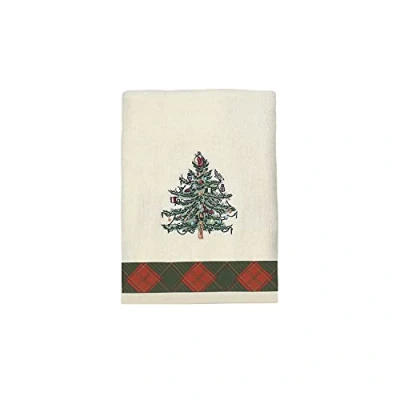 Image de Avanti Linens Spode Collection Sapin de Noël Serviette en Coton Motif Tartan Rouge