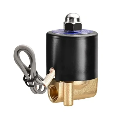 Image de Heschen Électrovanne électrique en laiton, 2W 025 08, PT1/4&#039;&#039;, DC12V, eau à Action directe, vanne de remplacement normalement fermée