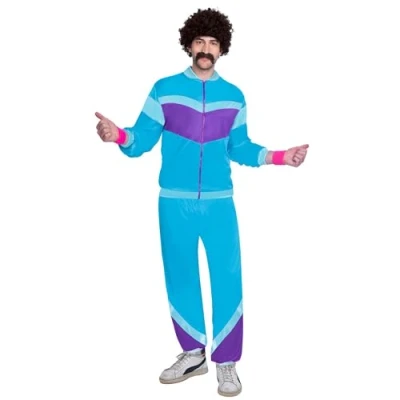 Image de Amscan Deguisement, 9905146, Bleu, Standard: 40 42&quot;