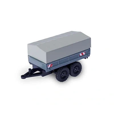 Image de Carson 500504156 1:87 Remorque bâchée pour Unimog Accessoires Modèles 1:87, Remorques réduits, réduits
