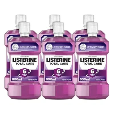 Image de Listerine Collutter, Total Care, Menthe Pura, 6 bénéfices en 1, x 600 ml