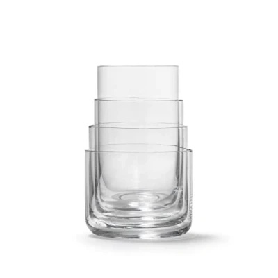 Image de aarke Nesting Glasses, 4 x 290 ml, Verres en Cristal, Lavable au Lave vaisselle