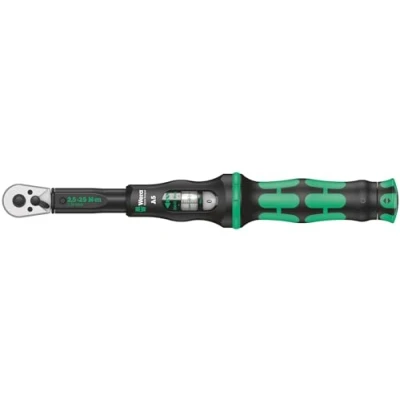 Image de Wera Clé dynamométrique à cliquet Click Torque A 5, Vert, 1/4&quot; cuadrado, 2,5 25 Nm