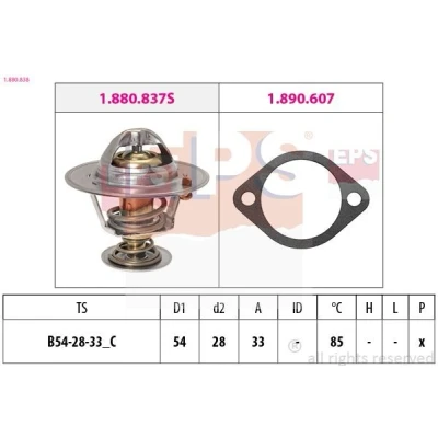 Image de EPS 1.880.838 Thermostat d&#039;eau 85 54 Made in Italy OE Equivalent avec joint d&#039;étanchéite KIA: RIO 2, cee‘d I Break, Pro 3 portes