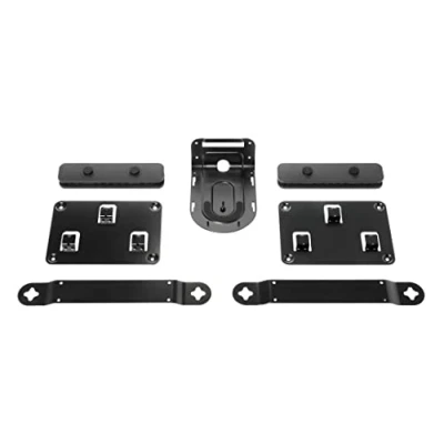 Image de Logitech Rally, Kit de Montage Rally pour Installation Elegante, Câblage Sécurisé, Support Caméra Inversible, Ventilés, Haut Parleurs, Retenue Câble