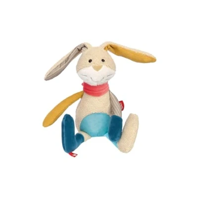 Image de Sigikid Doudou Lapin Patchwork Sweety 42851 Peluche pour Jouer et câliner Mélange de matériaux Doux bébés Enfants Multicolore 31