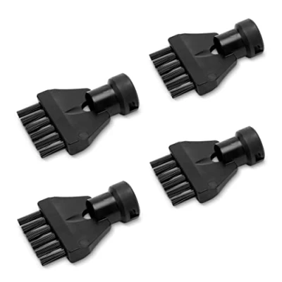 Image de Kärcher Lot de 4 brosses à Joints d&#039;origine pour Tous Les nettoyeurs Vapeur SC EasyFix et Deluxe, Noir