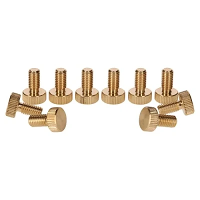 Image de PrecisionGeek Moleté Pouce vis Laiton M5 x 10mm Lot de 10