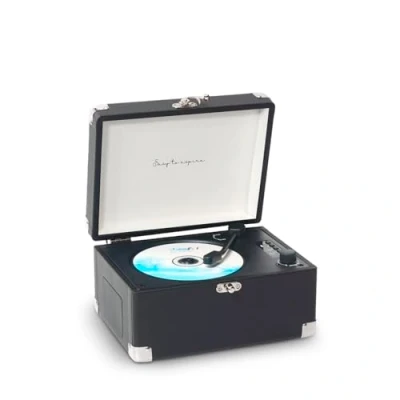 Image de Lecteur CD Portable PRIXTON Boogie, Platine et Musique, Haut parleurs, Bluetooth/USB/AUX, Télécommande, Couleur Noir