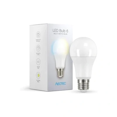 Image de AEOTEC Z Wave AEOEZWA001 éclairage Intelligent LED Bulb 6 Multi White (E27)