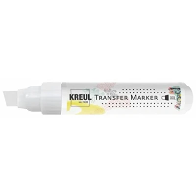 Image de Kreul 49932 Transfer Marker XXL, épaisseur de trait 4 12 mm, transparent pour transférer des motifs et écritures imprimés sur papier, carton, liège autres supports