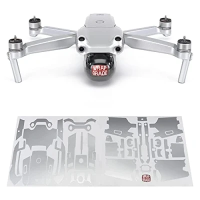 Image de Wrapgrade Main Unit Skin Compatible avec DJI Air 2S (Airforce Silver)