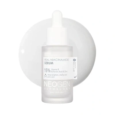 Image de DERMALOGY by NEOGENLAB Sérum Real Niacinamide 15% (30 ml / 1.01 Fl Oz) Éclaircissant, Taches Brunes &amp; Soin des Pores, Vegan avec Niacinamide, Acide Férulique et Zinc Soins de la peau coréens