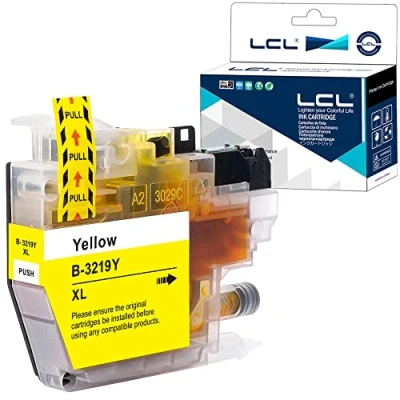 Image de LCL Cartouche d&#039;encre Compatible LC 3219 LC3219 3219XL LC3219XL 3219XLY LC3219XLY (1Jaune) Remplacement pour Brother MFC J5330DW J5830DW J6530DW J6535DW J6930DW