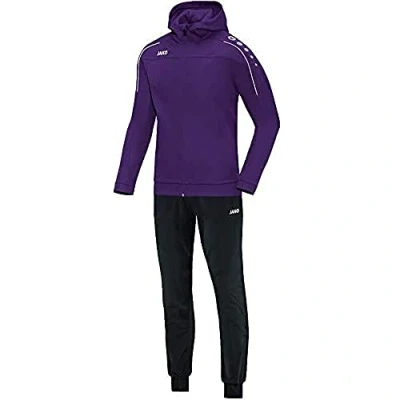 Image de JAKO Survêtement Classico En Polyester Avec Capuche, Mixte Enfant, Violet, 140