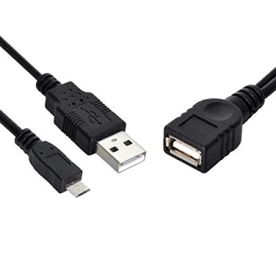 Image de Câble de disque Flash hôte CY Micro USB 2.0 OTG avec alimentation pour Galaxy S3 i9300 S4 i9500 Note2 Note3 S5