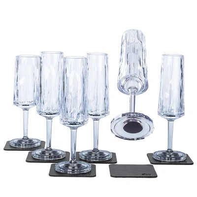Image de Silwy Reutilisable Magnetic Champagne Lunes 0,15 L (ensemble de 2)