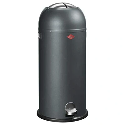 Image de Wesco Kickmaster Poubelle à Pédale Graphite 40 L