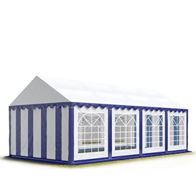 Image de TOOLPORT 4x8 m Tente de réception/Barnum Bleu Blanc Toile Haute qualité PVC 700 N