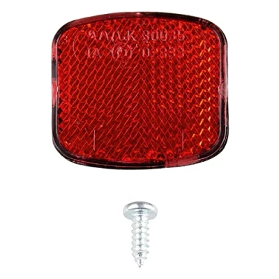 Image de SKS GERMANY Catadioptre avec Effet Miroir pour Montage sur Profil de Protection Roue Adulte Unisexe, Noir, Taille Unique