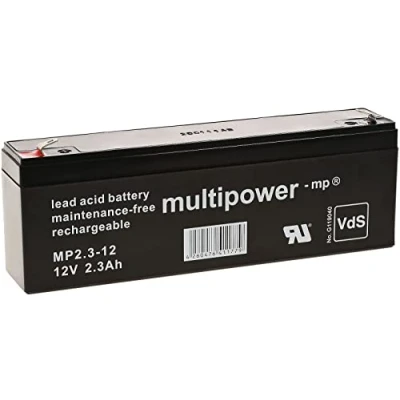 Image de Powery Batterie au Plomb (multipower) MP2,3 12 remplace MP2,2 VDS, 12V, Lead Acid [ ]