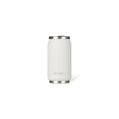 Image de LES ARTISTES Paris A 1857, Canette isotherme, Thermos 280 ml, Gourde isotherme sans BPA, Réutilisable, Bec verseur rabattable avec paille, Acier Inoxydable, Design White