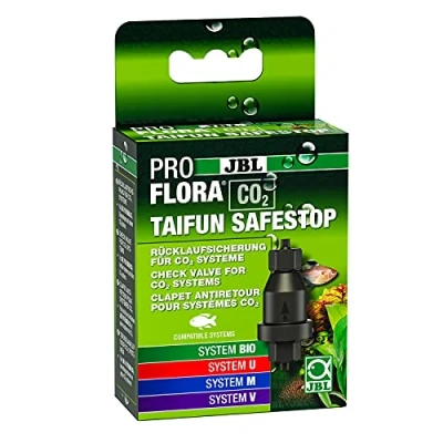 Image de JBL PROFLORA CO2 TAIFUN SAFESTOP, Clapet Anti retour d&#039;Eau Pour les Systèmes CO2, tuyau de 4/6 mm diamètre