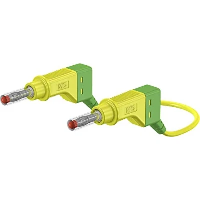 Image de Stäubli XZG425/SIL Cordon de Mesure sécurité Banane mâle 4 mm 2.00 m Vert, Jaune 1 pc(s)
