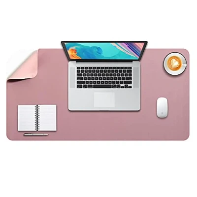 Image de DOBAOJIA Sous Main Bureau, Tapis de Clavier et Souris, Portable, Pad Écriture, Mouse XXL, pour Bureau/Maison/Gaming, Double Face en Cuir PU 80 x 40cm