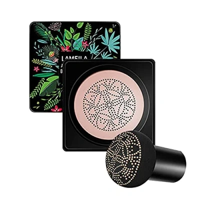 Image de Mushroom Head Air Cushion, BB Cream, CC Creme, Correcteur Durable Maquillage Nude Hydratant Éclaircissant Pigment Fond De Teint Liquide, Couvrant Imperfections Couverture Foundation. (Ivoire)