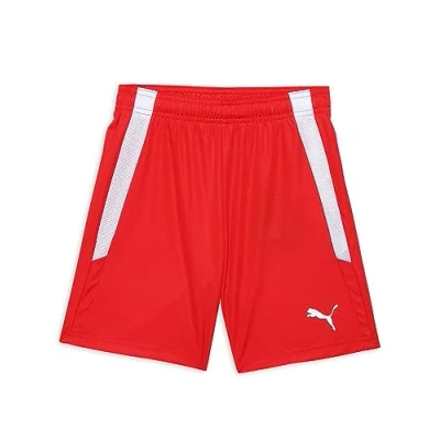 Image de Puma Mixte enfant Teamliga Jr Short d contract , Rouge Blanc, 128 EU