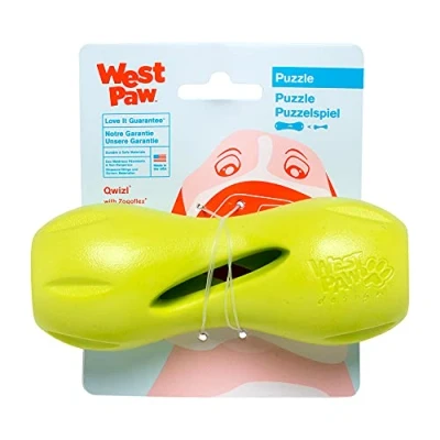 Image de WEST PAW Zogoflex Qwizl Distributeur de friandises interactif pour Chien Granny Smith, Petite Taille