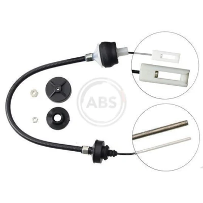 Image de A.B.S. K25900 Câble d&#039;Embrayage avec réglage manuel PEUGEOT: 306 3/5 portes, Break, Cabriolet
